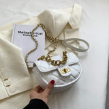 Women's Mini PU Leather Saddle Shoulder Crossbody Bags