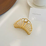 Korean Chic Minimalist Style Geometric Metal Clutch