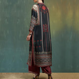 Printed Loose Middle East Print Slit Long Skirt