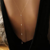 Jewelry Fashion Simple Water Drop Back Chain