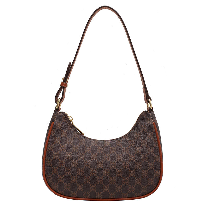 Half-Moon Retro PU Leather Small Underarm