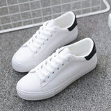Women Sneakers Fashion Breathble Vulcanized Shoes Pu Leather