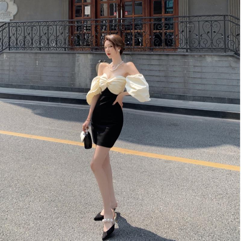Off-shoulder Tube Top Dress Socialite Elegant High-grade Hip Skirt Women's Summer 2022 New Skirt