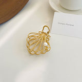 Korean Chic Minimalist Style Geometric Metal Clutch