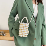 Mini Beads Bag Handmade Vintage Handbags Evening Party Shoulder Bag