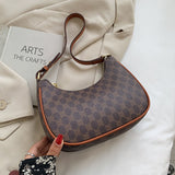 Half-Moon Retro PU Leather Small Underarm