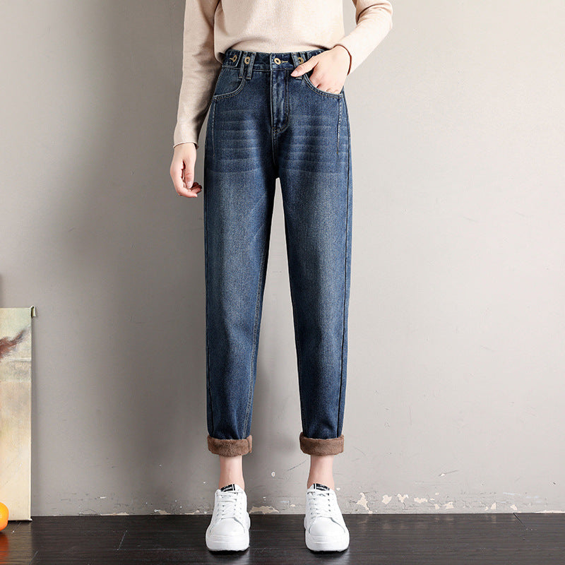 Spring And Summer Elastic Waist Is Thin And Loose Wide-legged