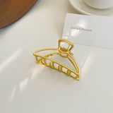 Korean Chic Minimalist Style Geometric Metal Clutch
