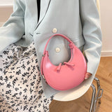 Women Trendy Shoulder Bag Fashion Underarm Half Moon Bag Ladies