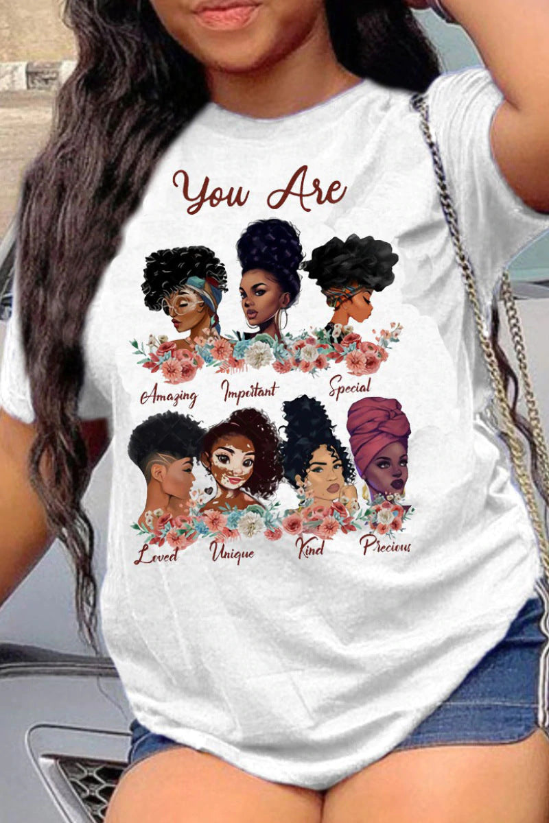 T-Shirt Hip Hop Collection Digital 3D Printed Women