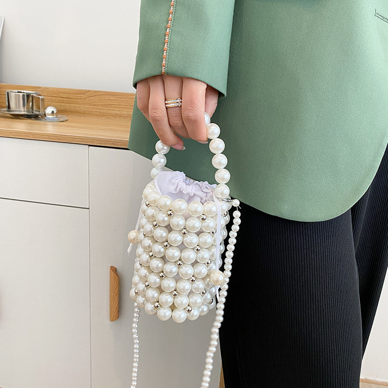 Mini Beads Bag Handmade Vintage Handbags Evening Party Shoulder Bag