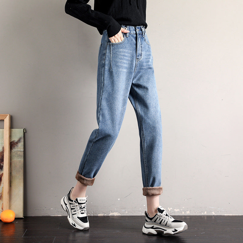 Spring And Summer Elastic Waist Is Thin And Loose Wide-legged
