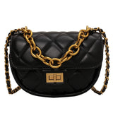 Women's Mini PU Leather Saddle Shoulder Crossbody Bags