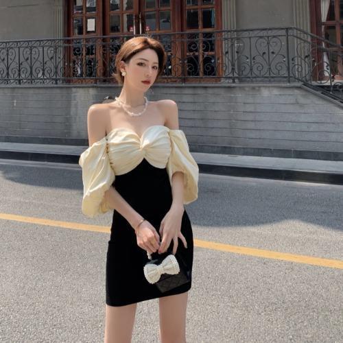 Off-shoulder Tube Top Dress Socialite Elegant High-grade Hip Skirt Women's Summer 2022 New Skirt