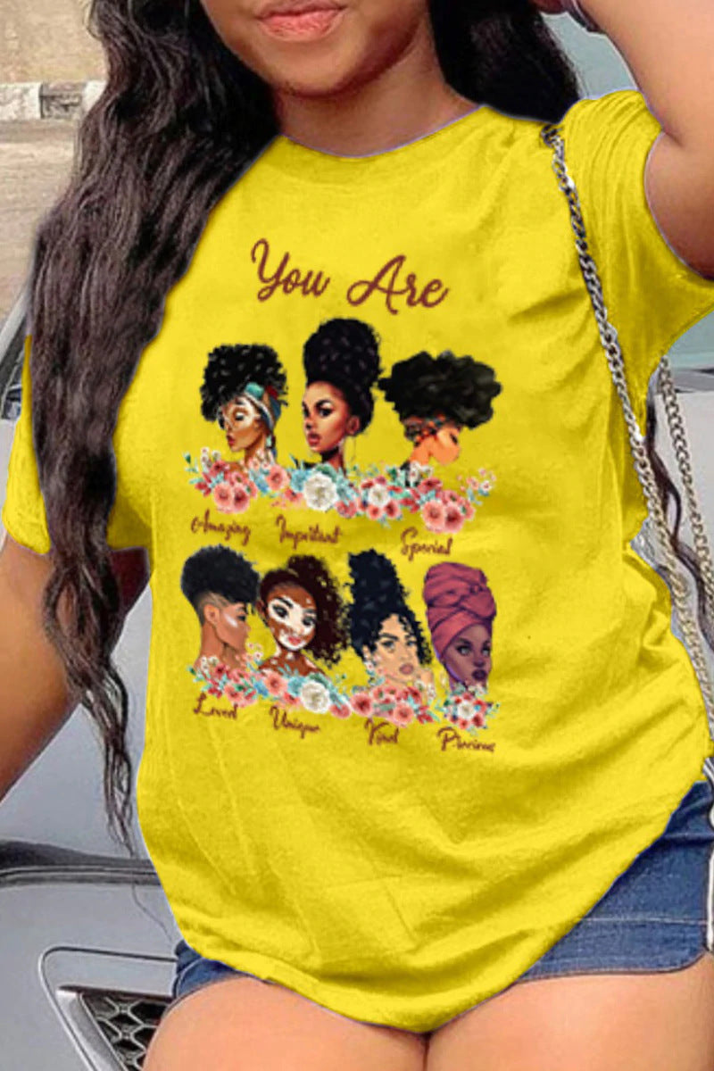 T-Shirt Hip Hop Collection Digital 3D Printed Women