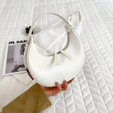 Women Trendy Shoulder Bag Fashion Underarm Half Moon Bag Ladies