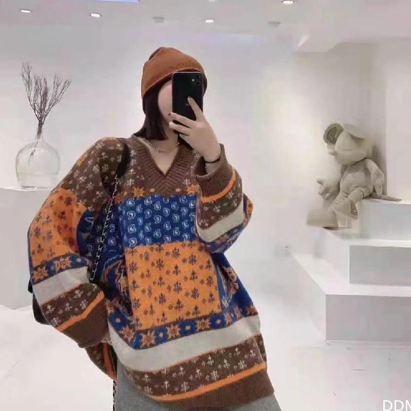 Women's Mid-length Loose And Lazy Style Thin Sweater