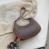 Half-Moon Retro PU Leather Small Underarm
