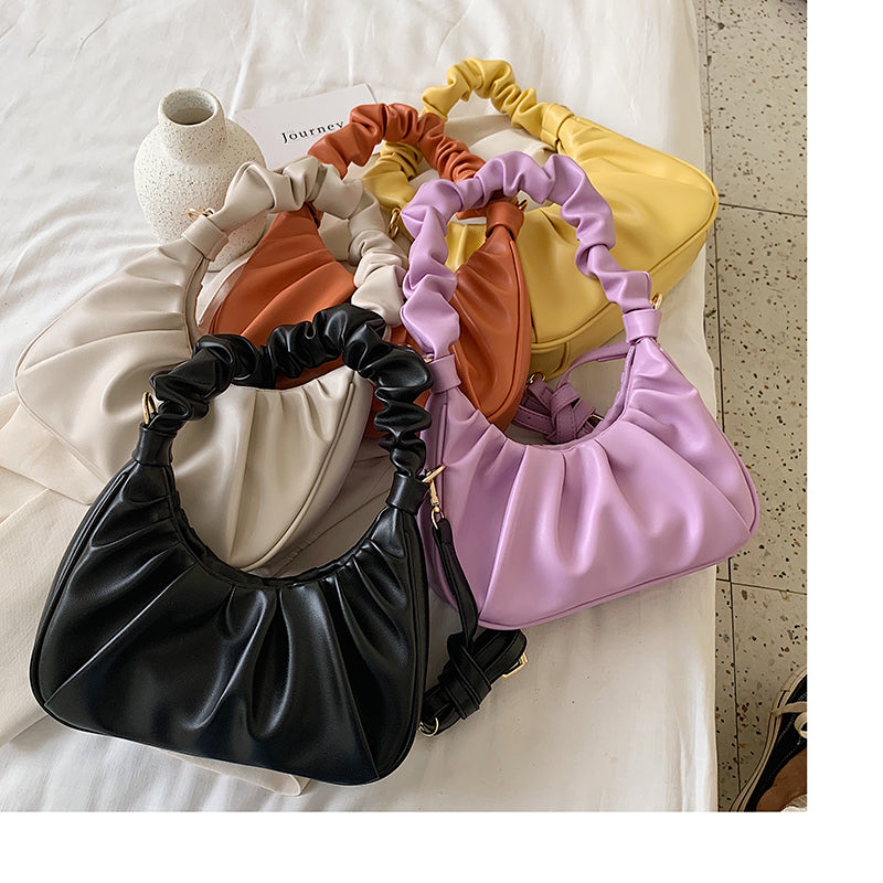 New Design Solid Color PU Leather Crossbody Bags