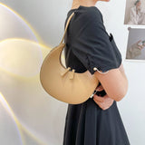 Women Trendy Shoulder Bag Fashion Underarm Half Moon Bag Ladies