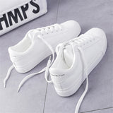 Women Sneakers Fashion Breathble Vulcanized Shoes Pu Leather