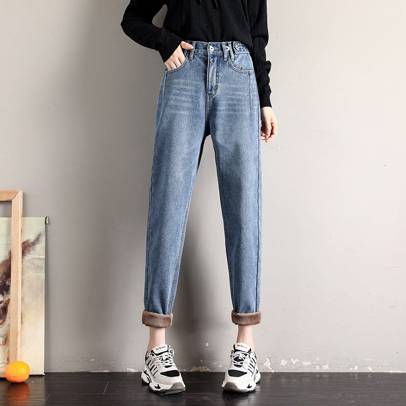 Spring And Summer Elastic Waist Is Thin And Loose Wide-legged