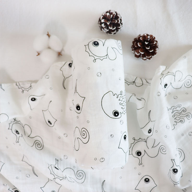 Newborn Swaddling Gauze Blanket Quilt
